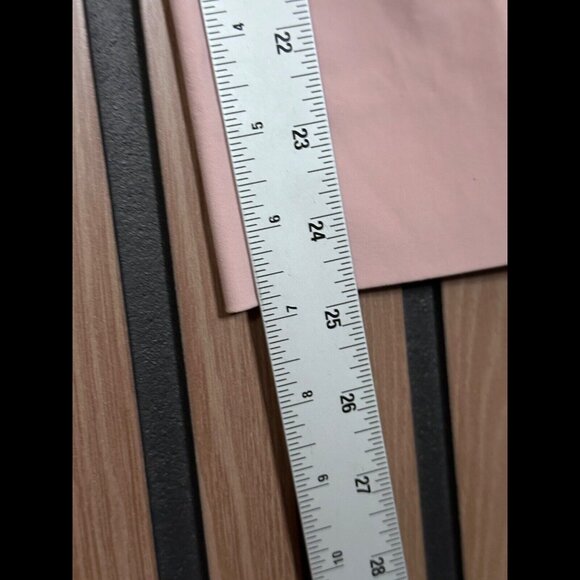 The Script Dress Pants 8 Womens Pink Fede Flat Front Stretch Trousers - Picture 5 of 8